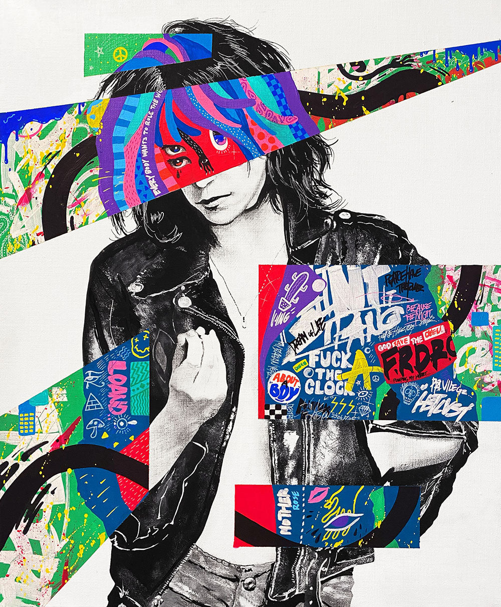 WACK-顎Q : Paths that crossx アート ※一点物 PATHS THAT CROSSx – WACK-顎Q | ART ONLINE STORE